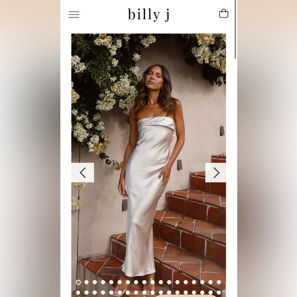 Billy J | Dresses | Billy J Gisele Maxi Dress Champagne | Poshmark